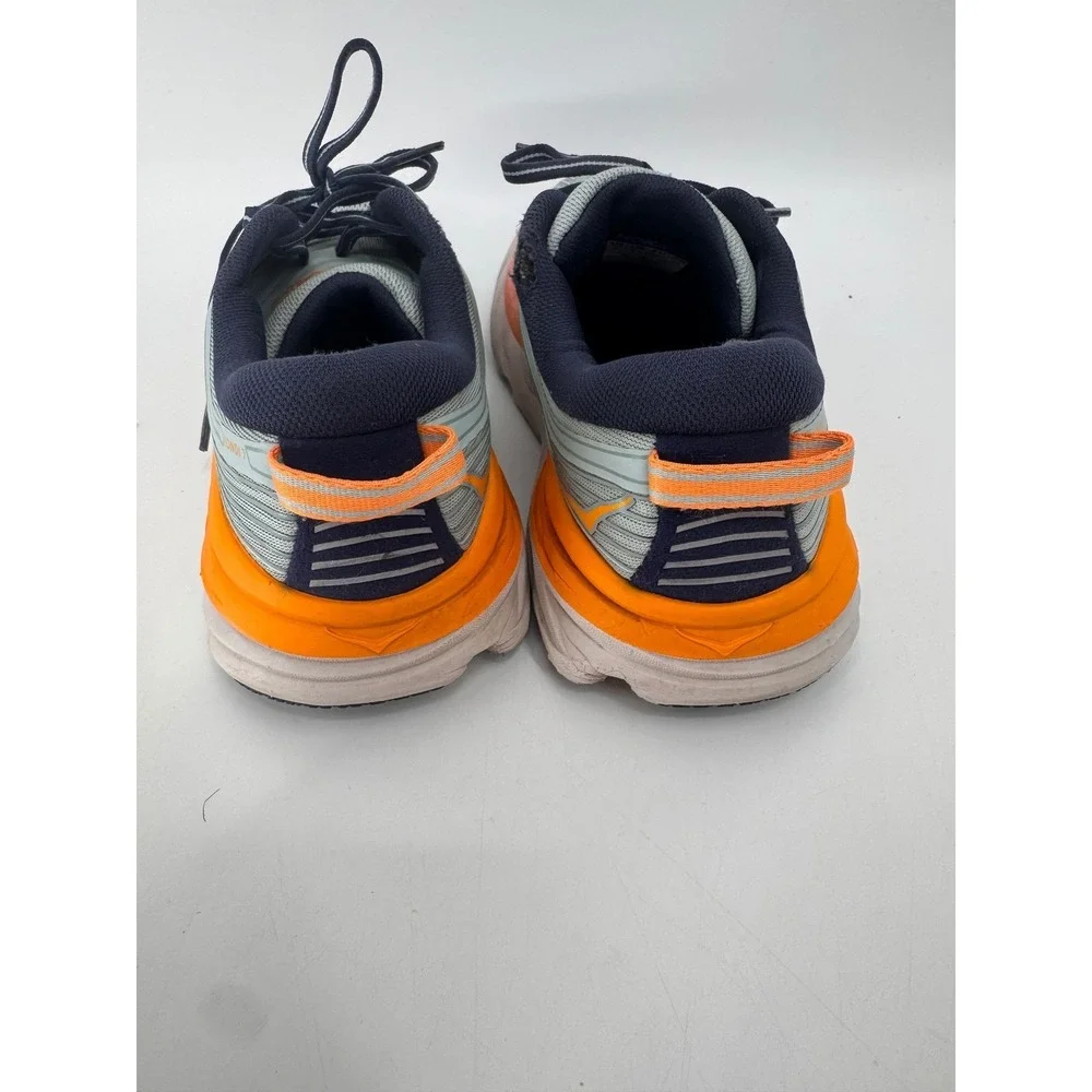 Hoka One One Bondi 7 Running Shoes Women 7 Blue Orange Max Cushion Road Runner